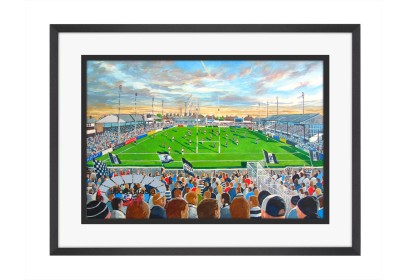 Naughton Park Stadium Fine Art Print - Widnes Vikings Rugby League